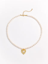 Mizuzu Pearl Heart Pendant Necklace