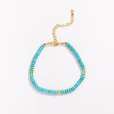 Bohemian Art Turquoise Beaded Charming Bracelet