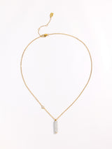 Fashion Gorgeous Alloy Pave Diamond Bar Necklace