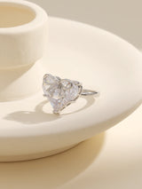 Brilliant Magic Diamond Heart Bow Ring