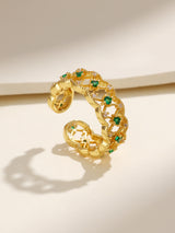 Vintage Art Deco Emerald Gold Ring