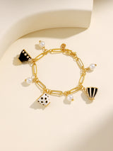 Happy Time Teacup Charm Bracelet