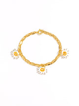 Sweet Daisy Bloom Gold Bracelet