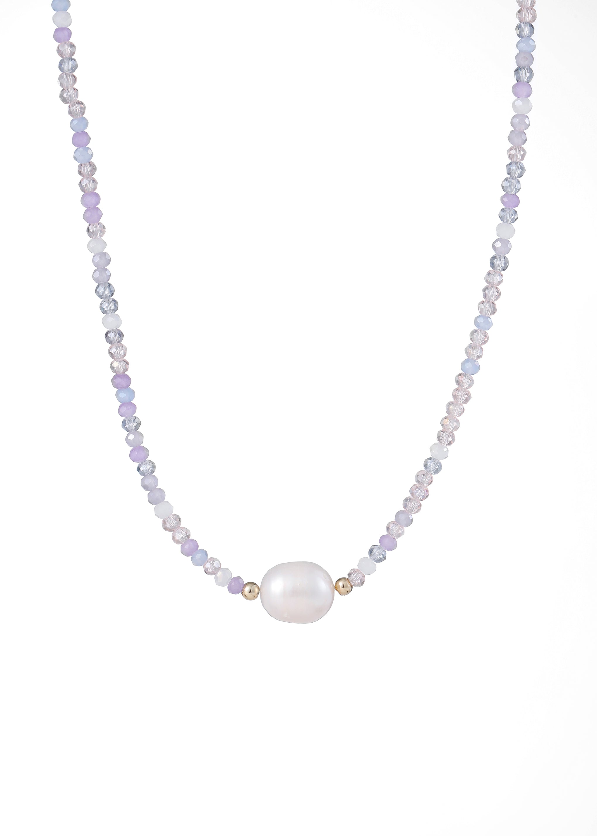 Fashion Bead Crystal Pearl Pendant Necklace