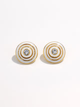 Classic Crystal Colored Stud Earrings