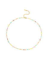 Holiday Rainbow Beaded Necklace