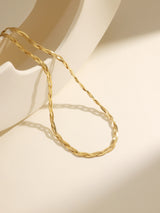 French Rope Vintage Gold Chain Necklace