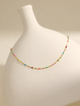 Holiday Rainbow Beaded Necklace