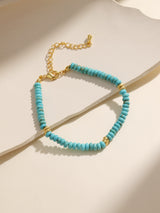 Bohemian Art Turquoise Beaded Charming Bracelet