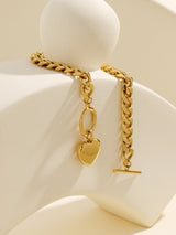 Gorgeous Tess Heart Gold Bracelet