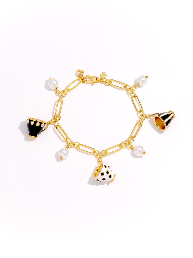 Happy Time Teacup Charm Bracelet