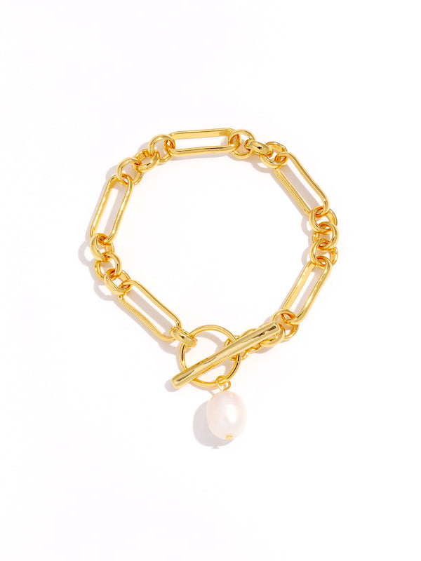 Minimalist Pearl Gold Bracelet