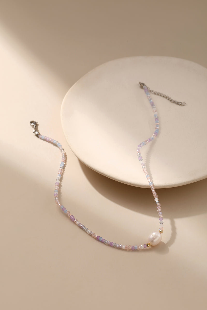 Fashion Bead Crystal Pearl Pendant Necklace